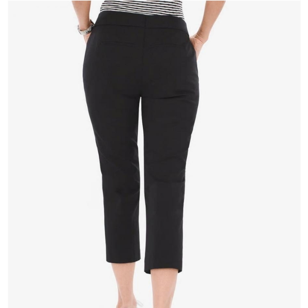 Chico's Black Secret Stretch Straight Leg Pants - Picture 2 of 7
